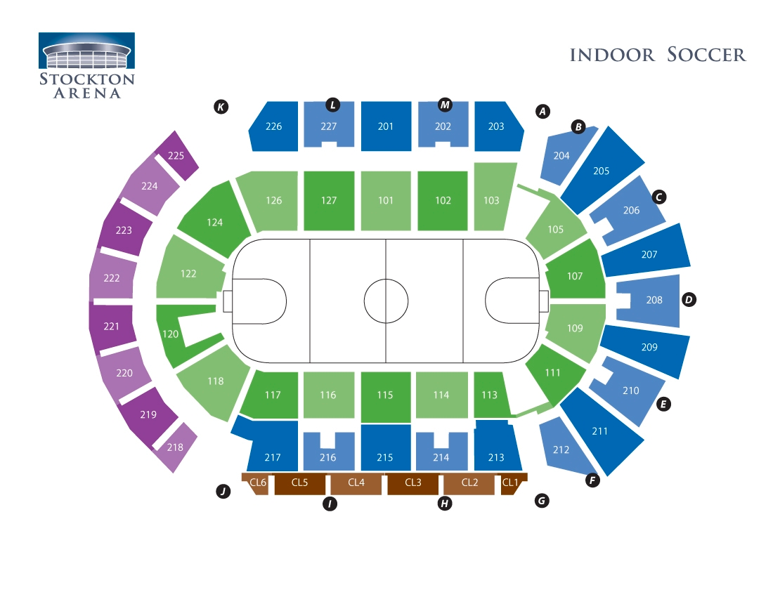 Seating Chart Stockton Arena Stockton California