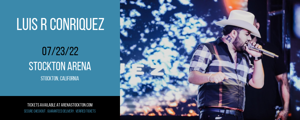 Luis R Conriquez at Stockton Arena tickets Luis R Conriquez at Stockton Arena